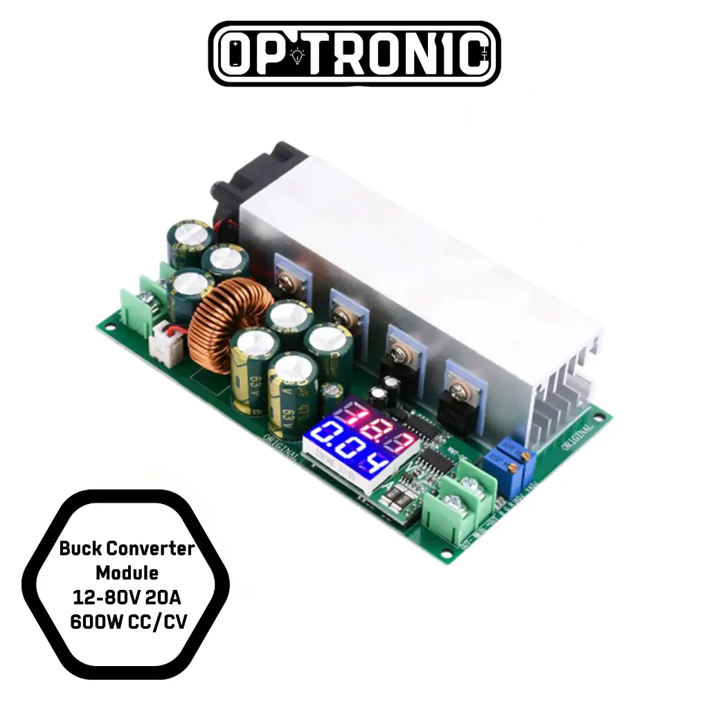 Buck Converter -step down Module with Voltage / Current Display 12-80V 20A 600W CC/CV