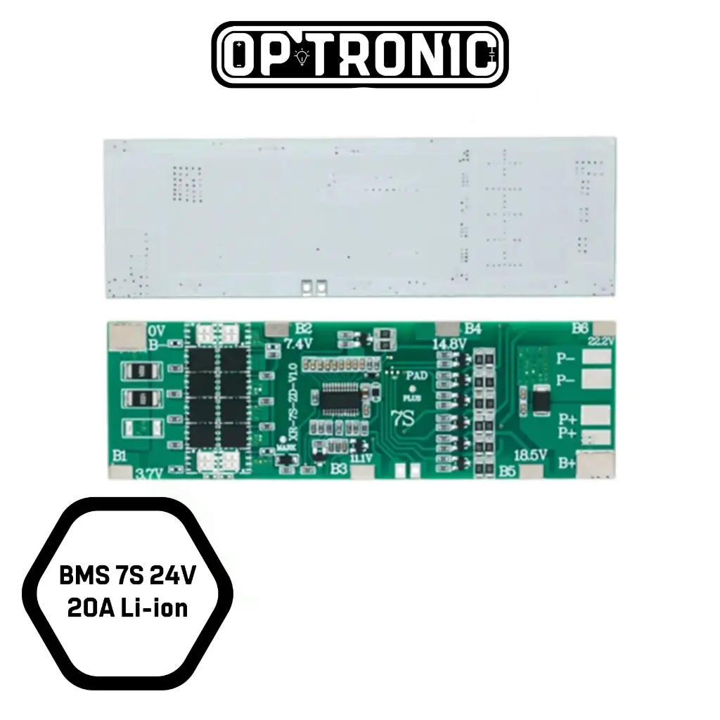 BMS 7S 24V 20A Li-ion