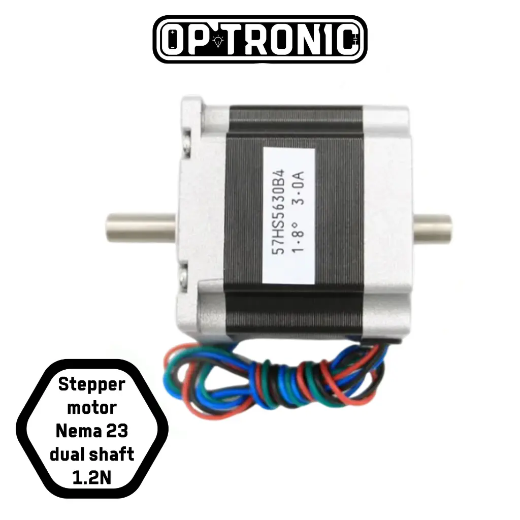 Stepper motor Nema23 DUAL SHAFT - used