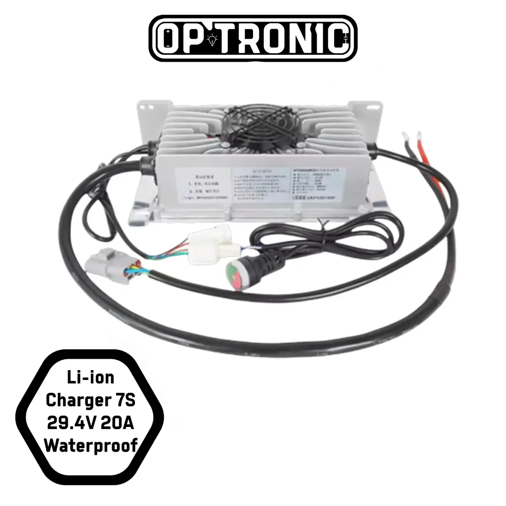 Li-ion Charger 7S 29.4V 20A Waterproof Metal casing High Quality