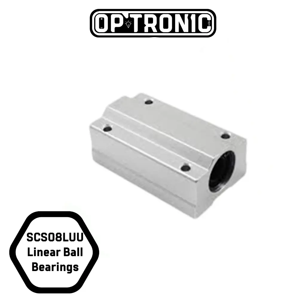 Linear Motion Ball Bearing Block SCS08LUU (Long Closed – 8mm Dia)
