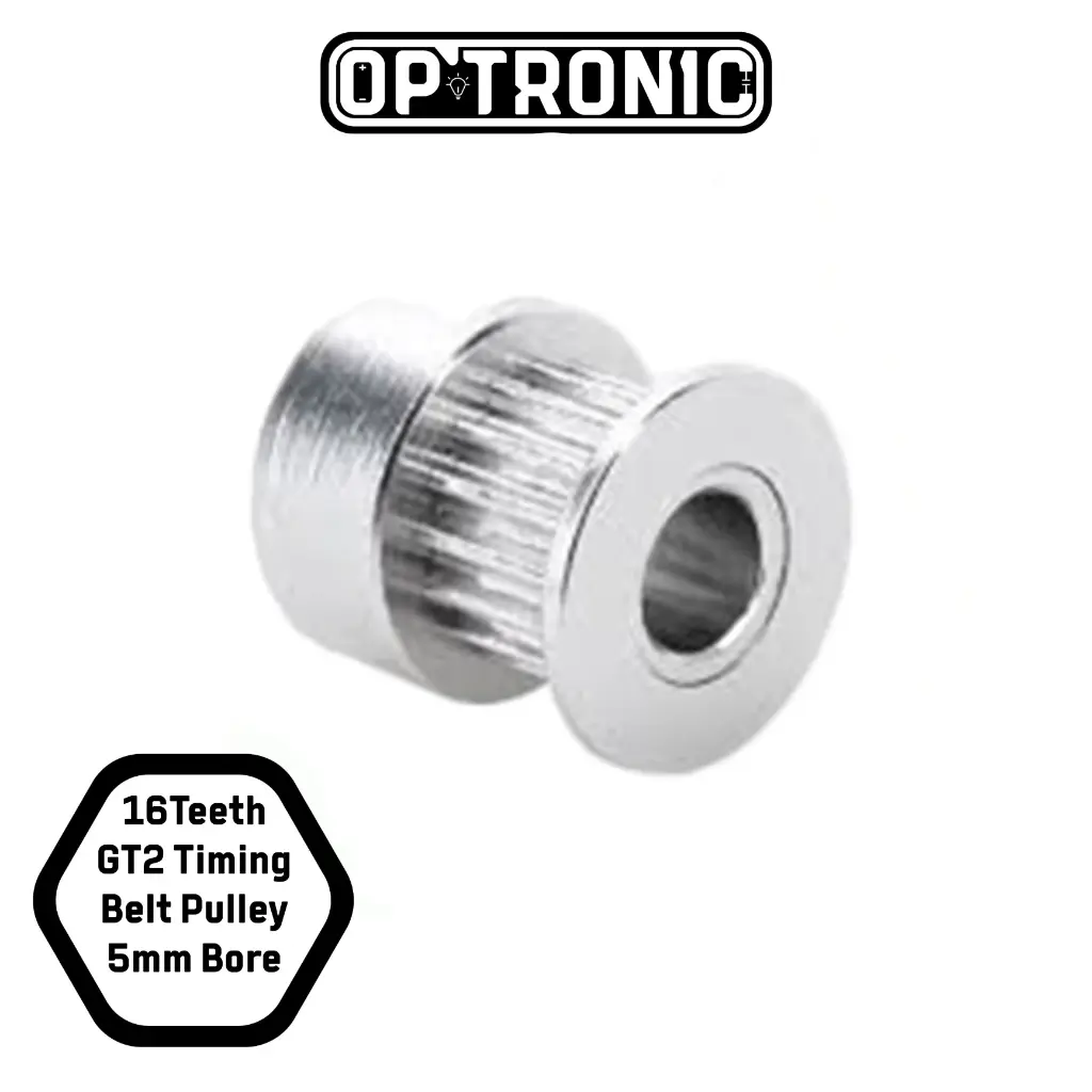 16Teeth GT2 Timing Belt Pulley, 6mm Width, 5mm Bore