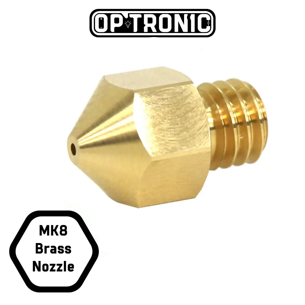 3D Printer  Nozzle MK8 Copper Extruder Threaded 1.75mm/0.4mm
