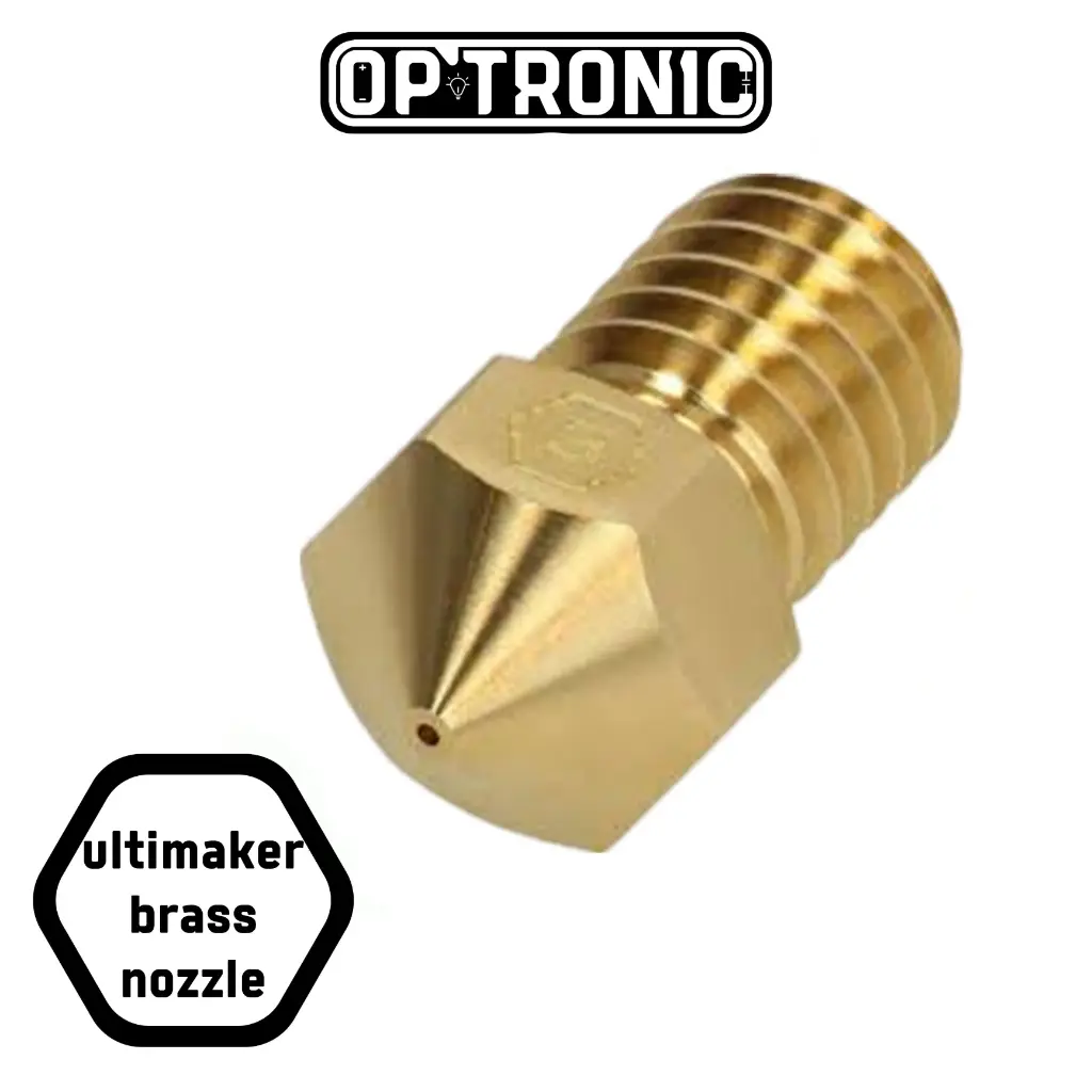 Ultimaker MK8 Brass Nozzle –M6 Thread, 1.75mm/0.3mm