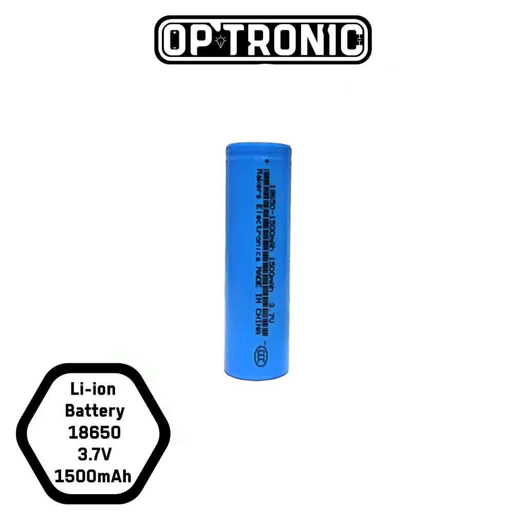 LI-ion battery 18650 4.2/ 3.7V 1500mAh 1C