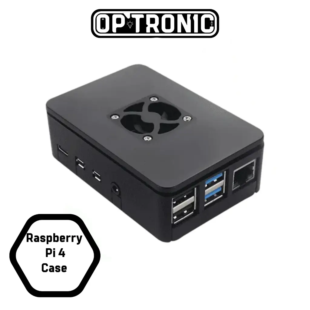Raspberry Pi 4 Case Black without Fan