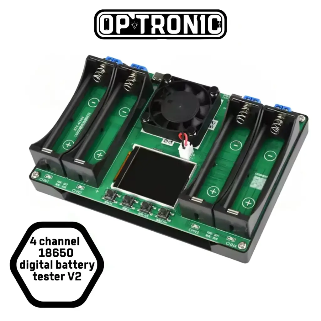 4 channel 18650 digital battery tester V2
