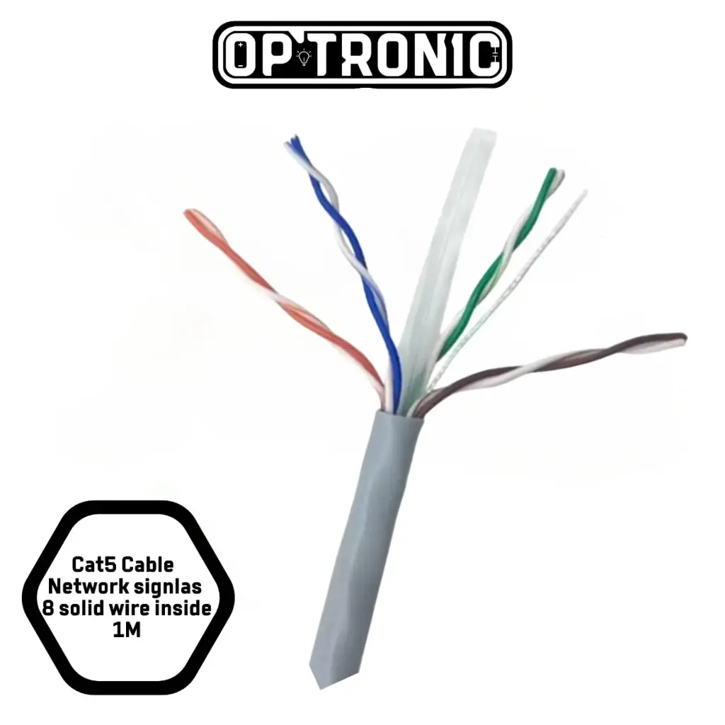 Cat5 Cable Network ,signlas (8 solid wire inside) 1M