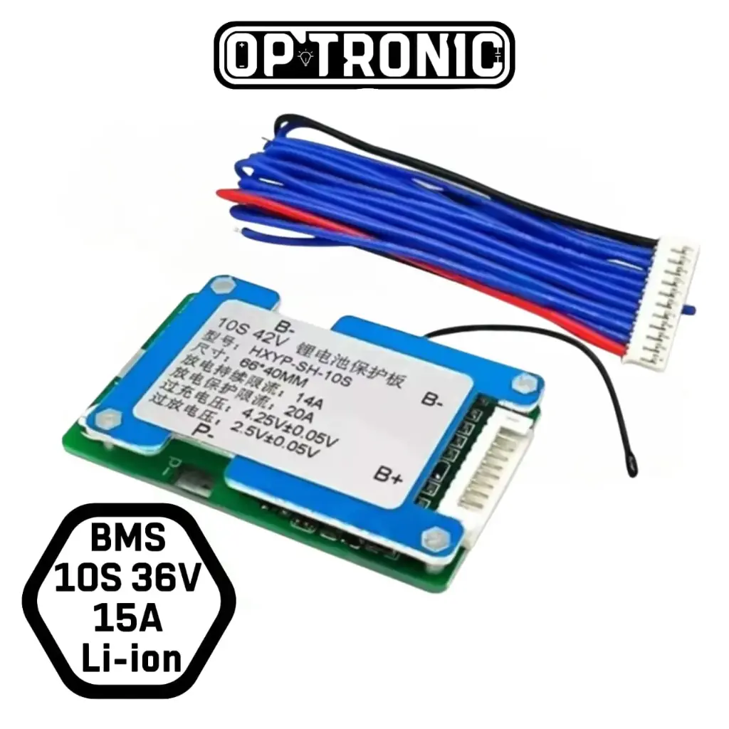 BMS 10S 36V 15A Common Port- Li-ion