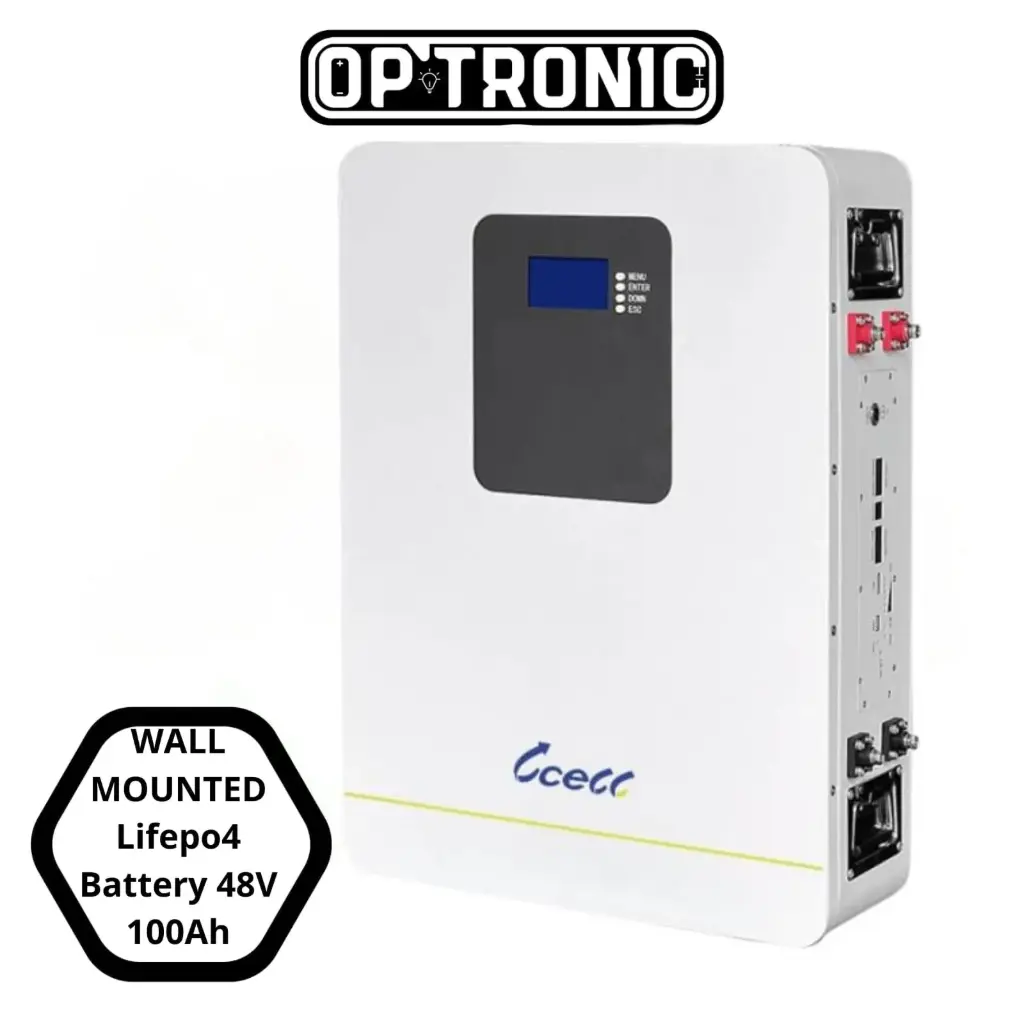 WALL MOUNTED Smart Lifepo4 Battery 48V / 51.2V 100Ah