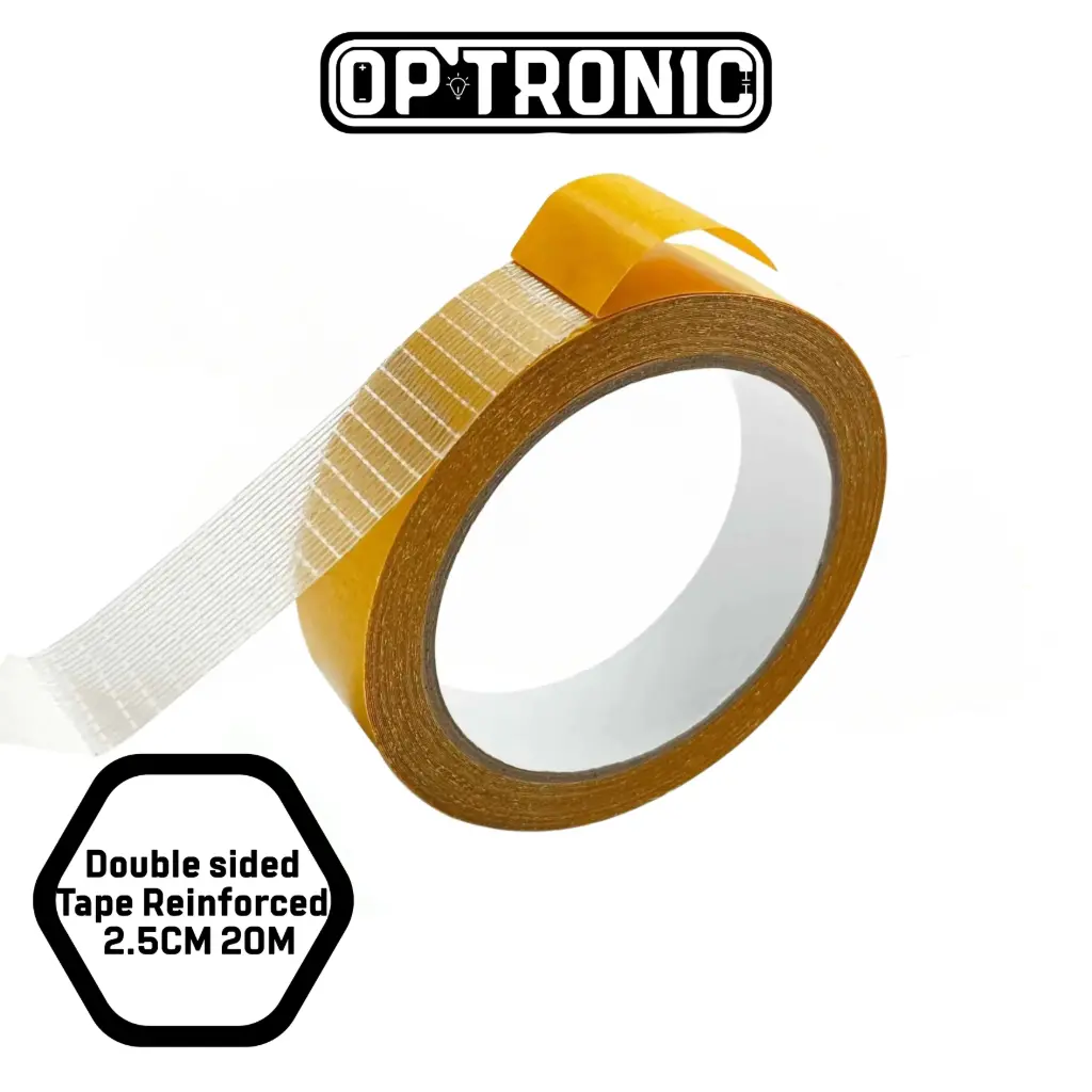 Double sided Tape Reinforced Strapping 2.5CM 20M (لصق مسلح شبكى ثنائي الوجه)