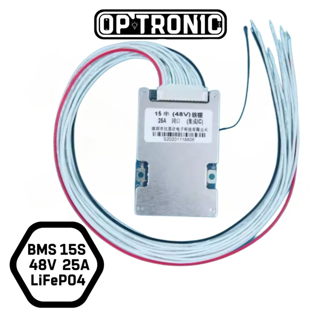 BMS 15S  48V  25A LiFePO4