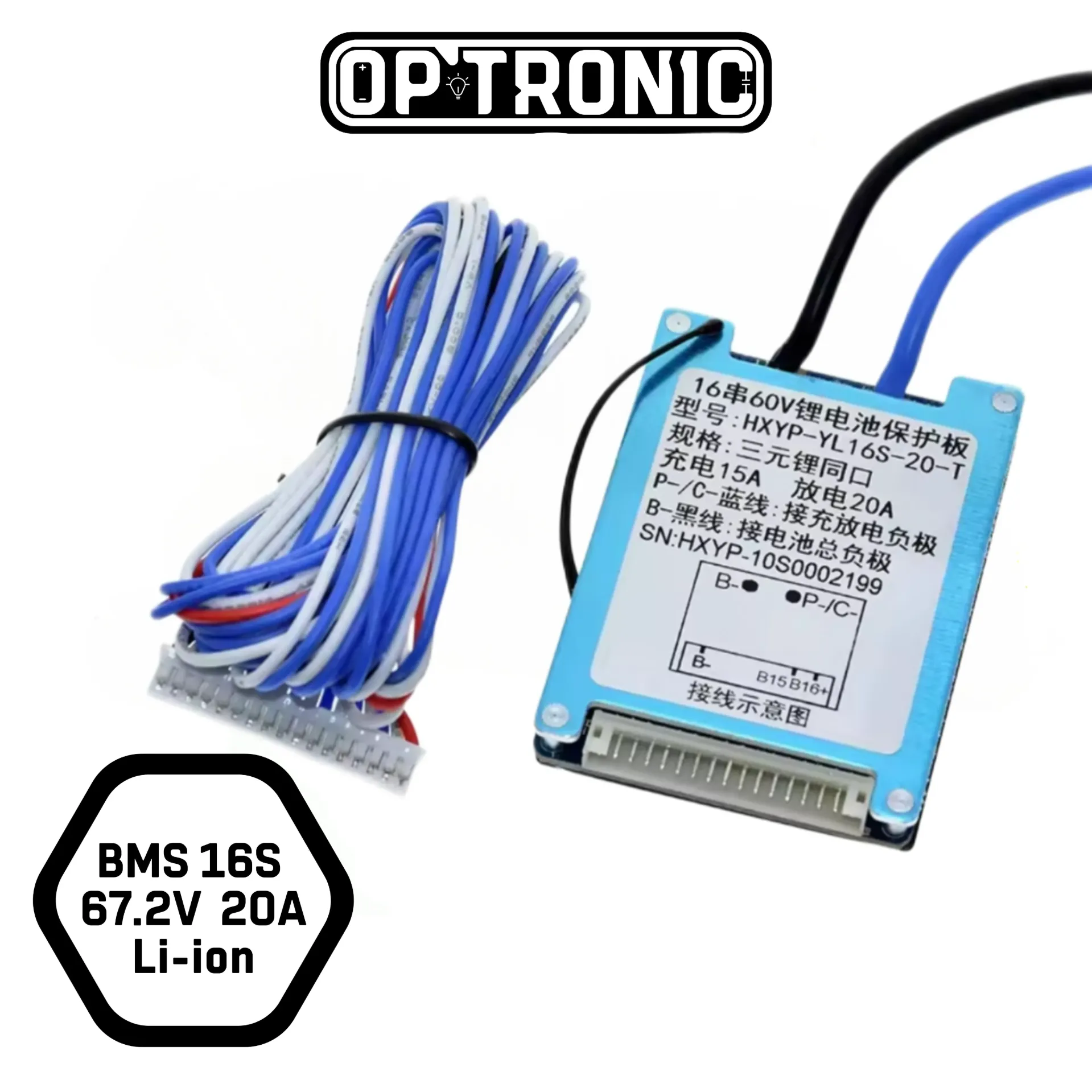 BMS 16S  67.2V  20A Li-ion