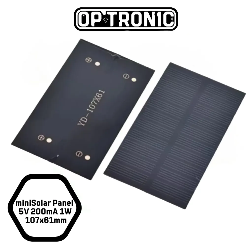 miniSolar Panel 5V 200mA 1W 107x61mm