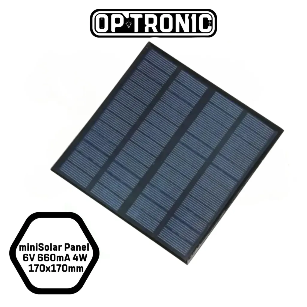 miniSolar Panel 6V 660mA 4W 170x170mm
