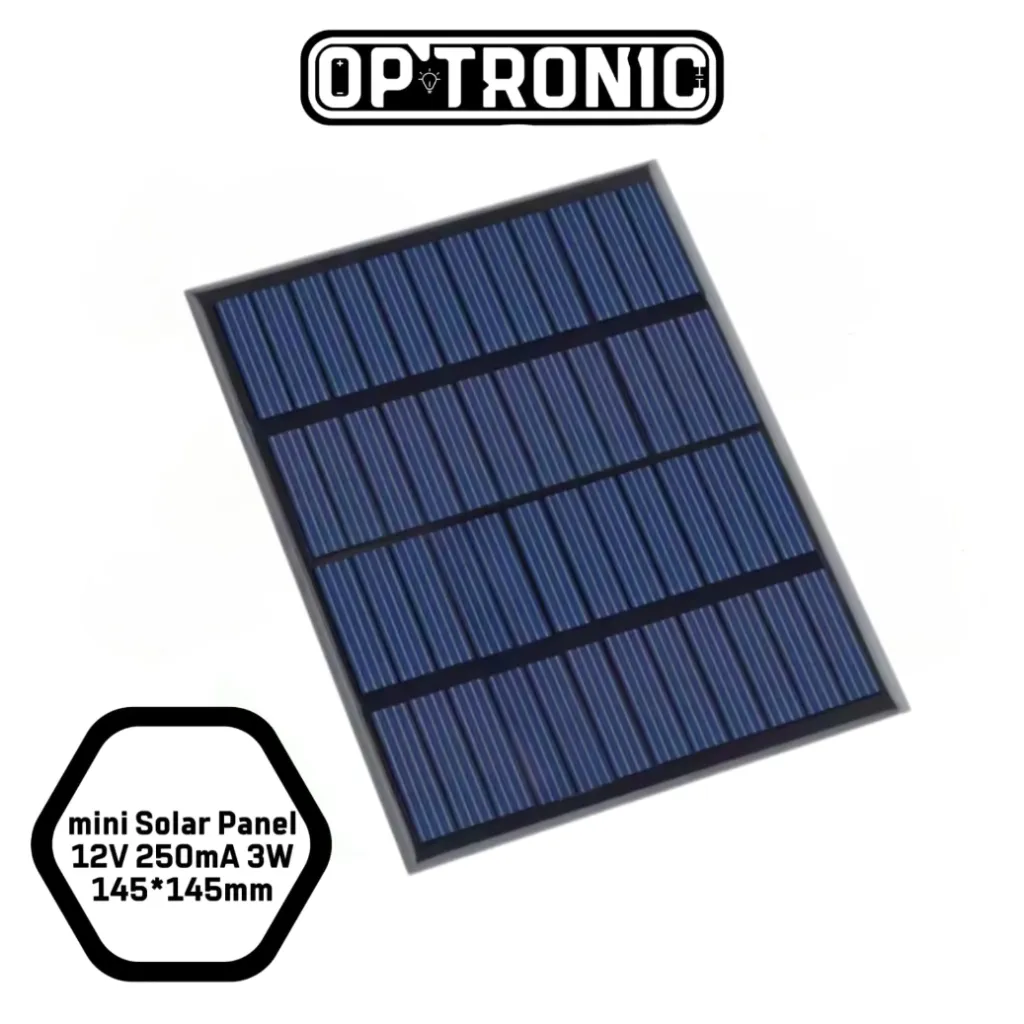 mini Solar Panel 12V 250mA 3W 145*145mm
