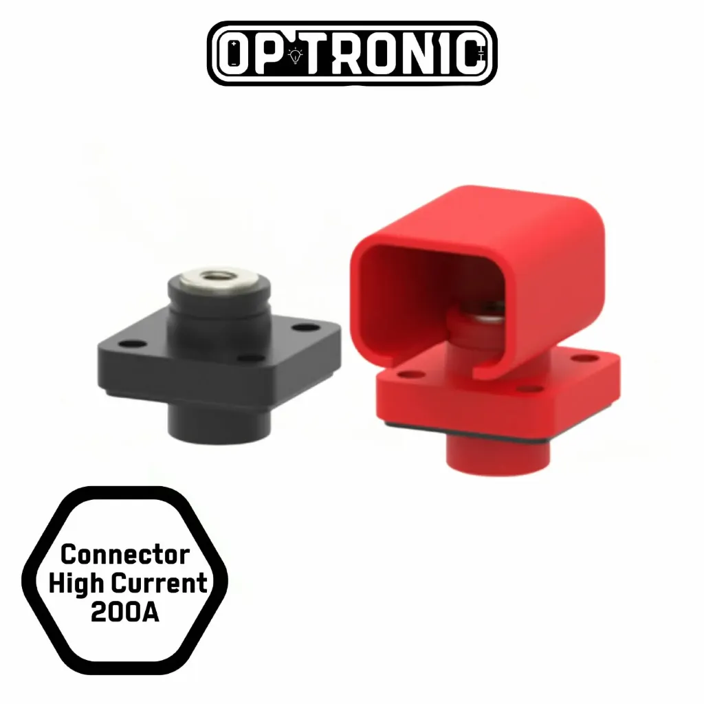 Terminal Connector High Current 200A for Battery Energy Storage Pair (red + black )