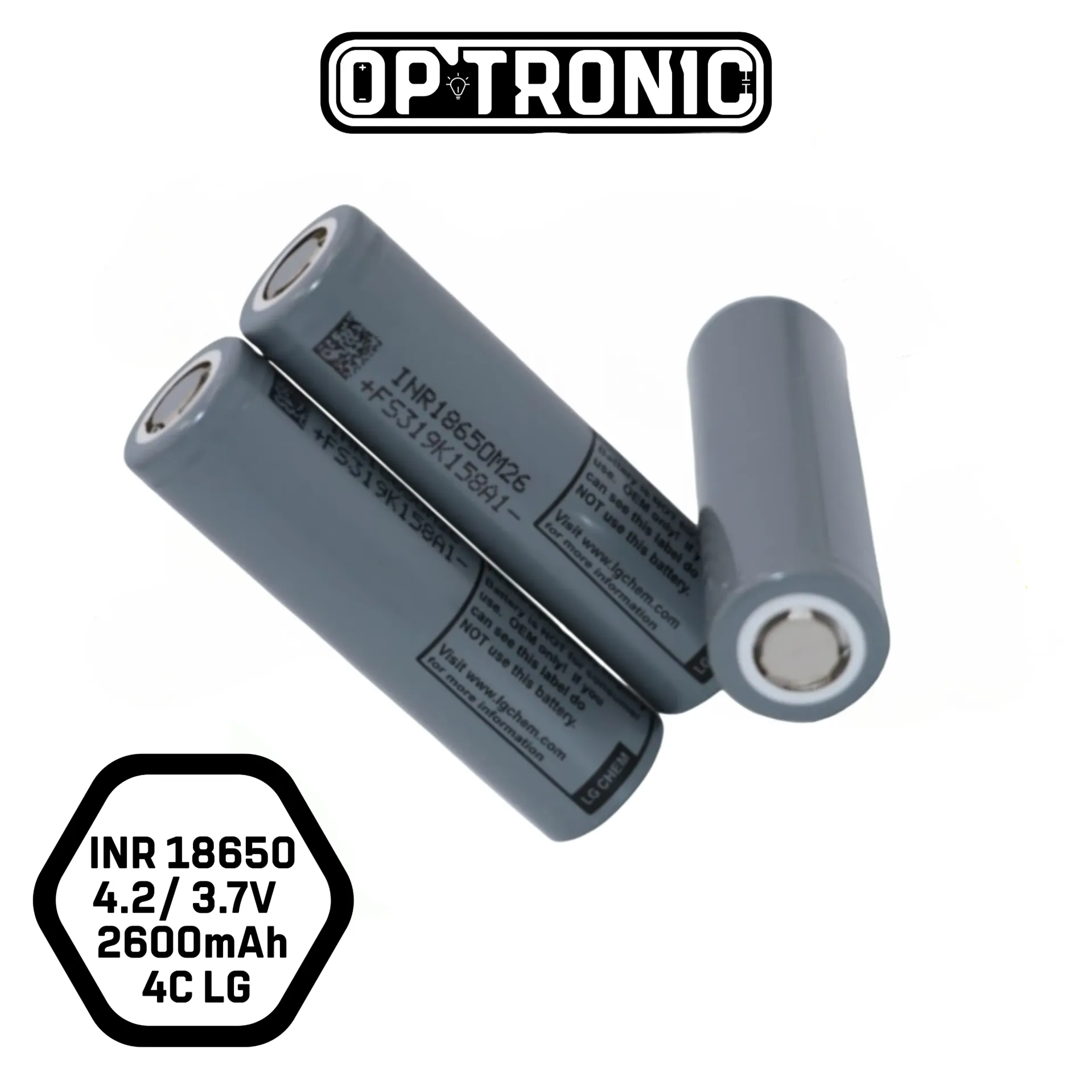 LI-ion battery  INR 18650 4.2/ 3.7V  2600mAh  4C LG