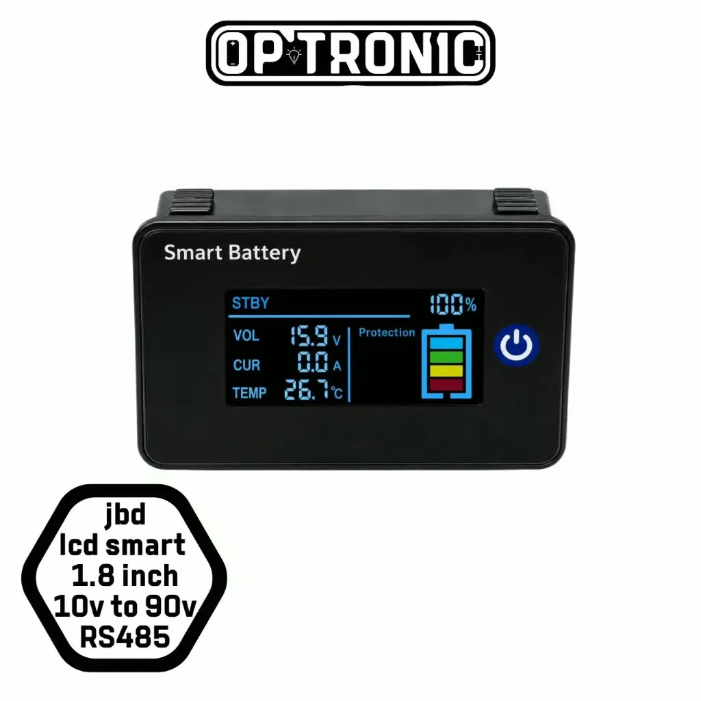 lcd display screen 10-90V 3-24S li ion, lifepo4 JBD - RS485