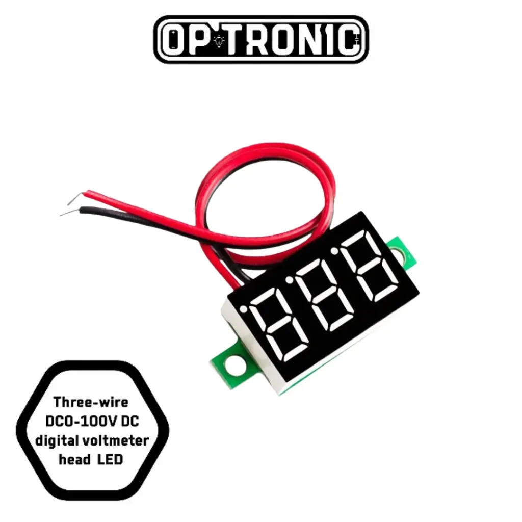 Three-wire DC0-100V DC digital voltmeter head LED 0.36 Inch