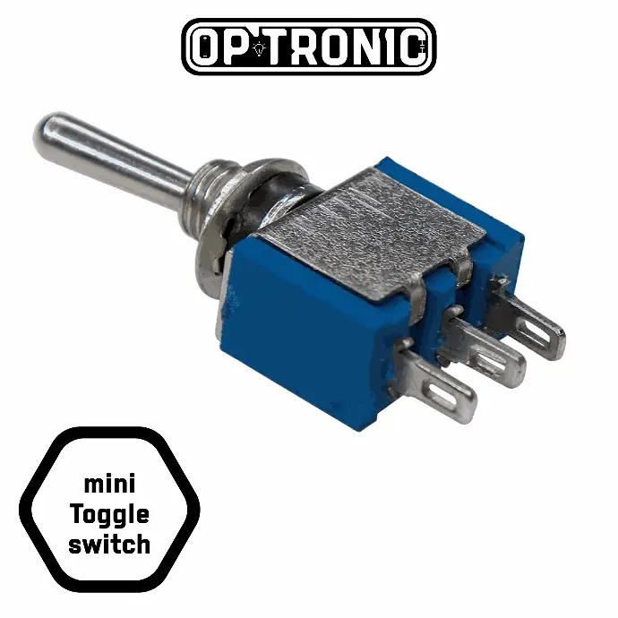 Mini Toggle Switch 3 Pins-SPDT-ON-ON (6A,125VAC)