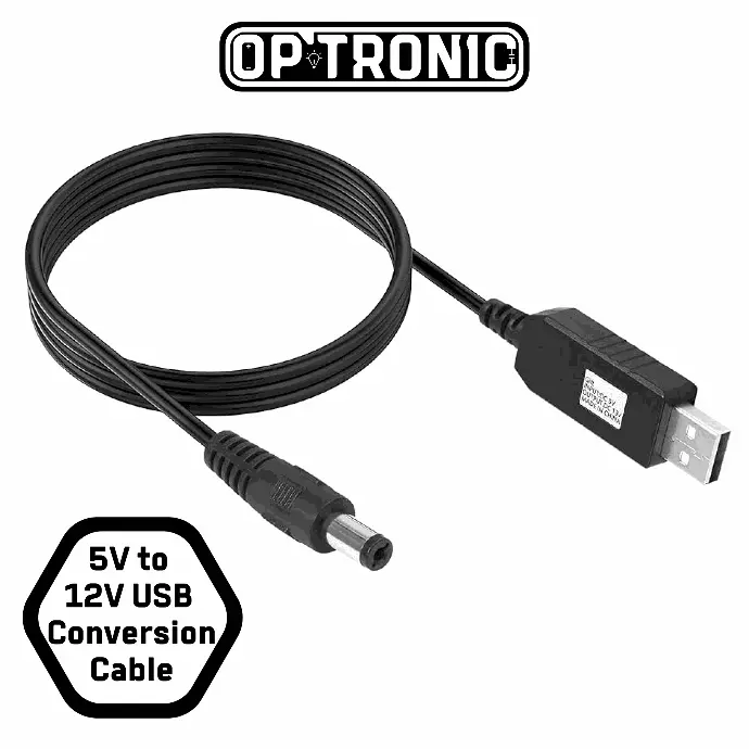 5V to 12V USB Conversion Cable Power Bank , Router