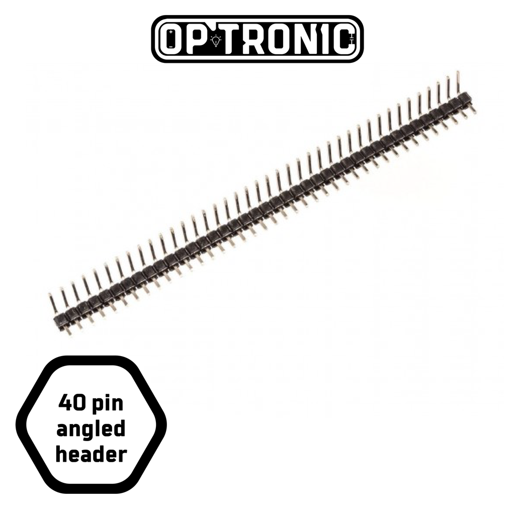 Pin Header Male (2.54mm) 1×40 Right Angle