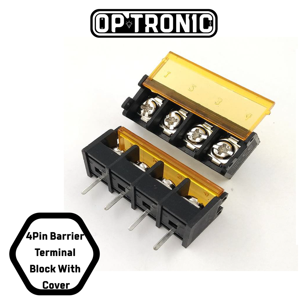 4Pin Barrier Terminal Block With Cover