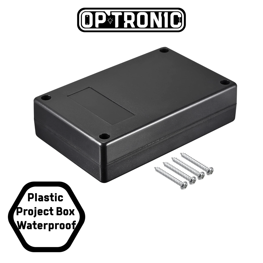 Plastic Project Box Waterproof 125x80x32mm (Black)
