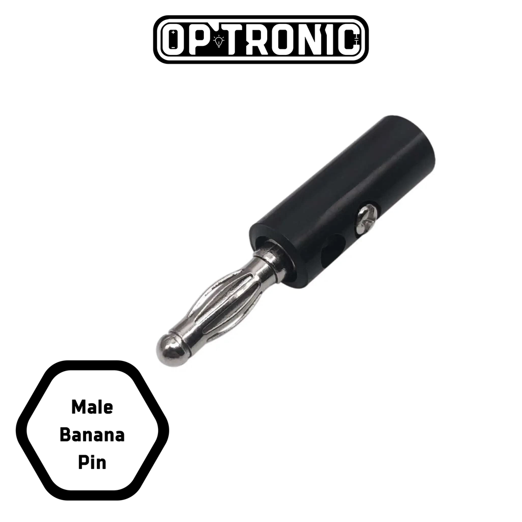 Male Banana Plug (4 mm) , Black Color