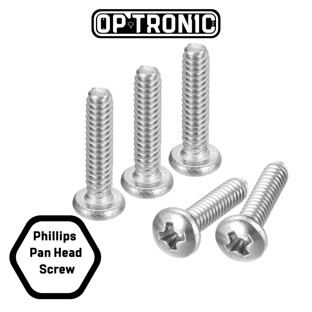 M3x12 Phillips Pan Head Screw (Pack of 5)