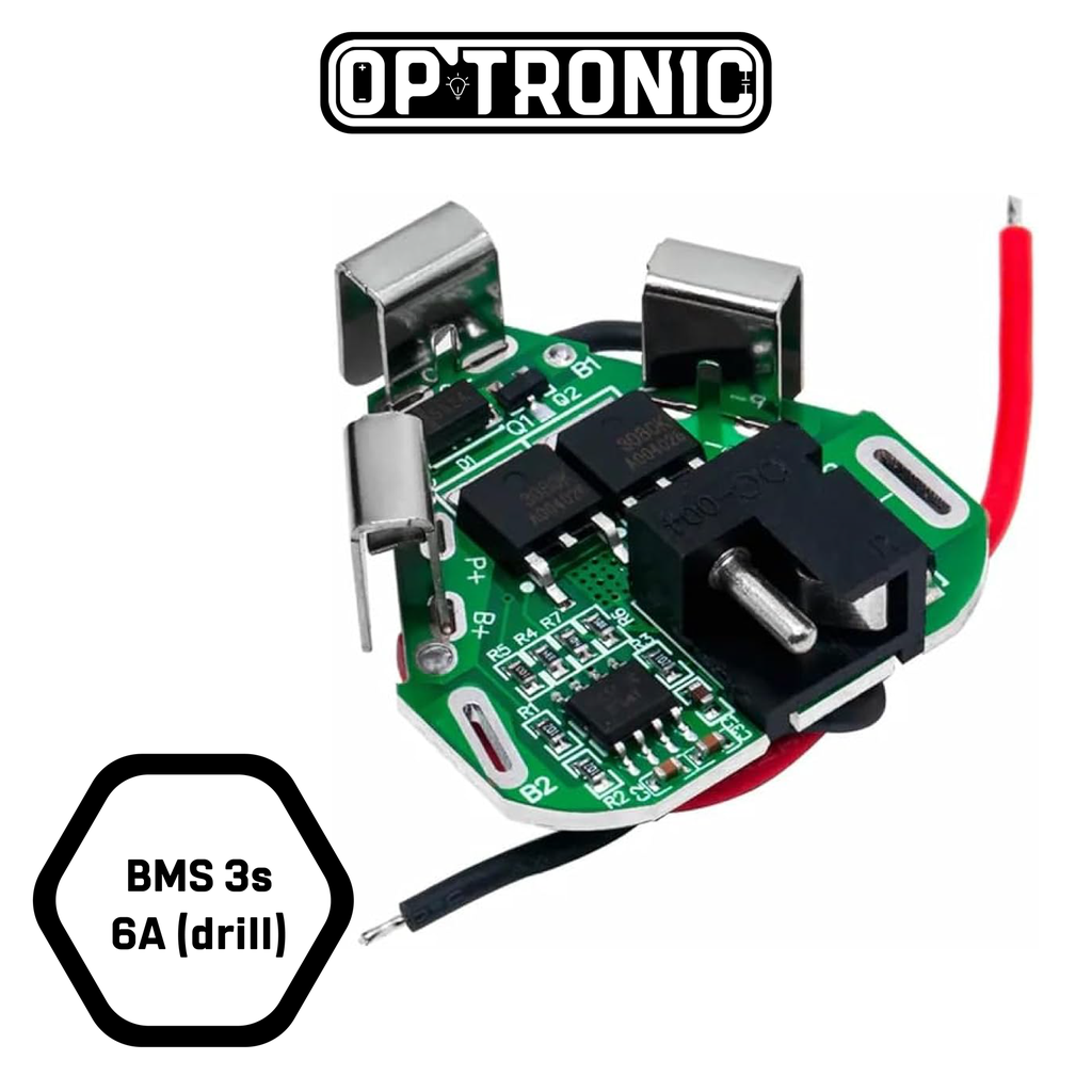 BMS 3S  12.6V  6A  for drill- Li-ion