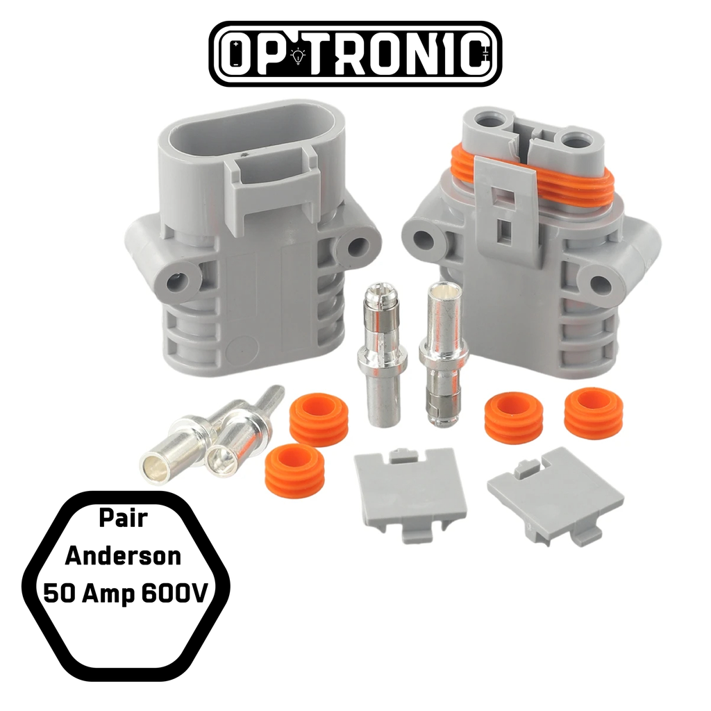 Pair Anderson  terminal 50 Amp 600V Forklift Cable