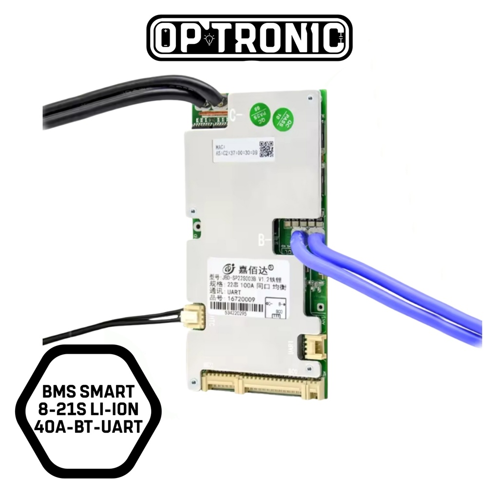 BMS Smart 6S-21S 40A Li-ion -UART BT (Built-in Bluetooth) JBD