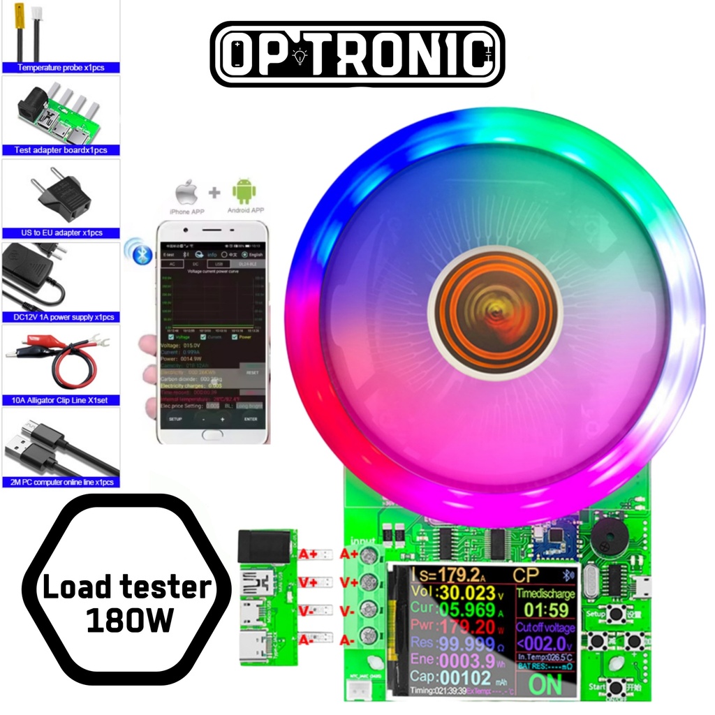 Load Tester DL24 180W -UART BT (Built-in Bluetooth)