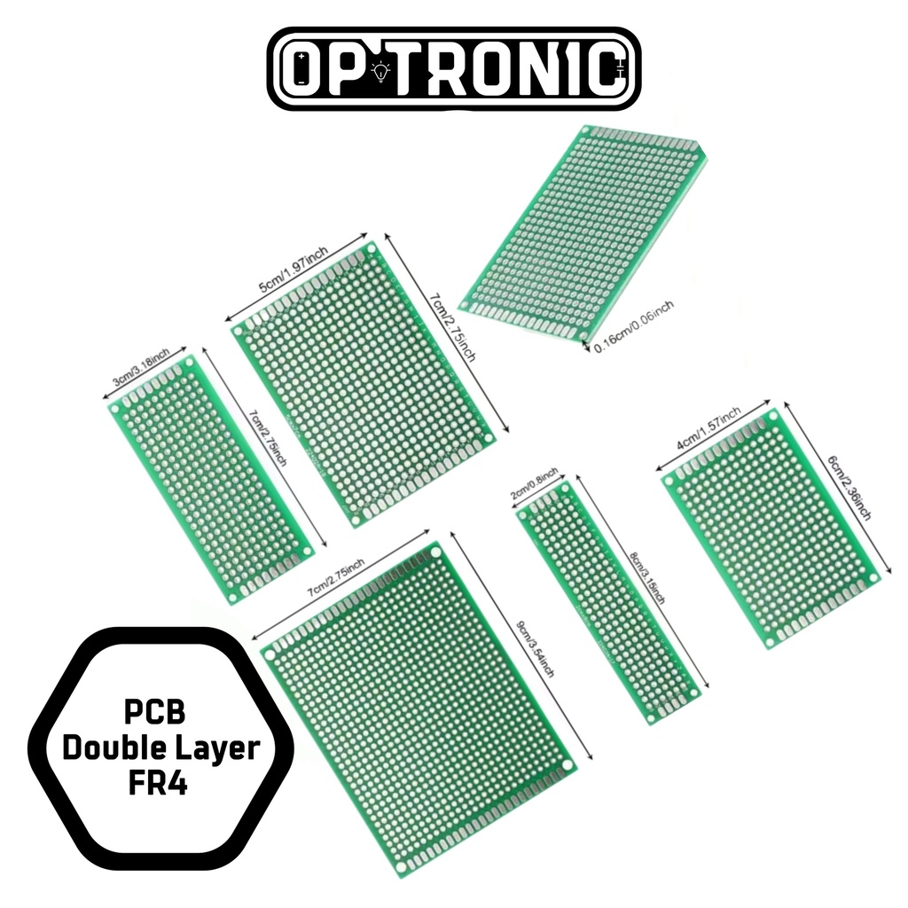 PCB Board Double Layer 4 x 6 cm (FR-4)