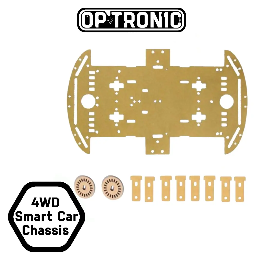 4WD Acrylic Plate For Smart Car Chassis 1 layer