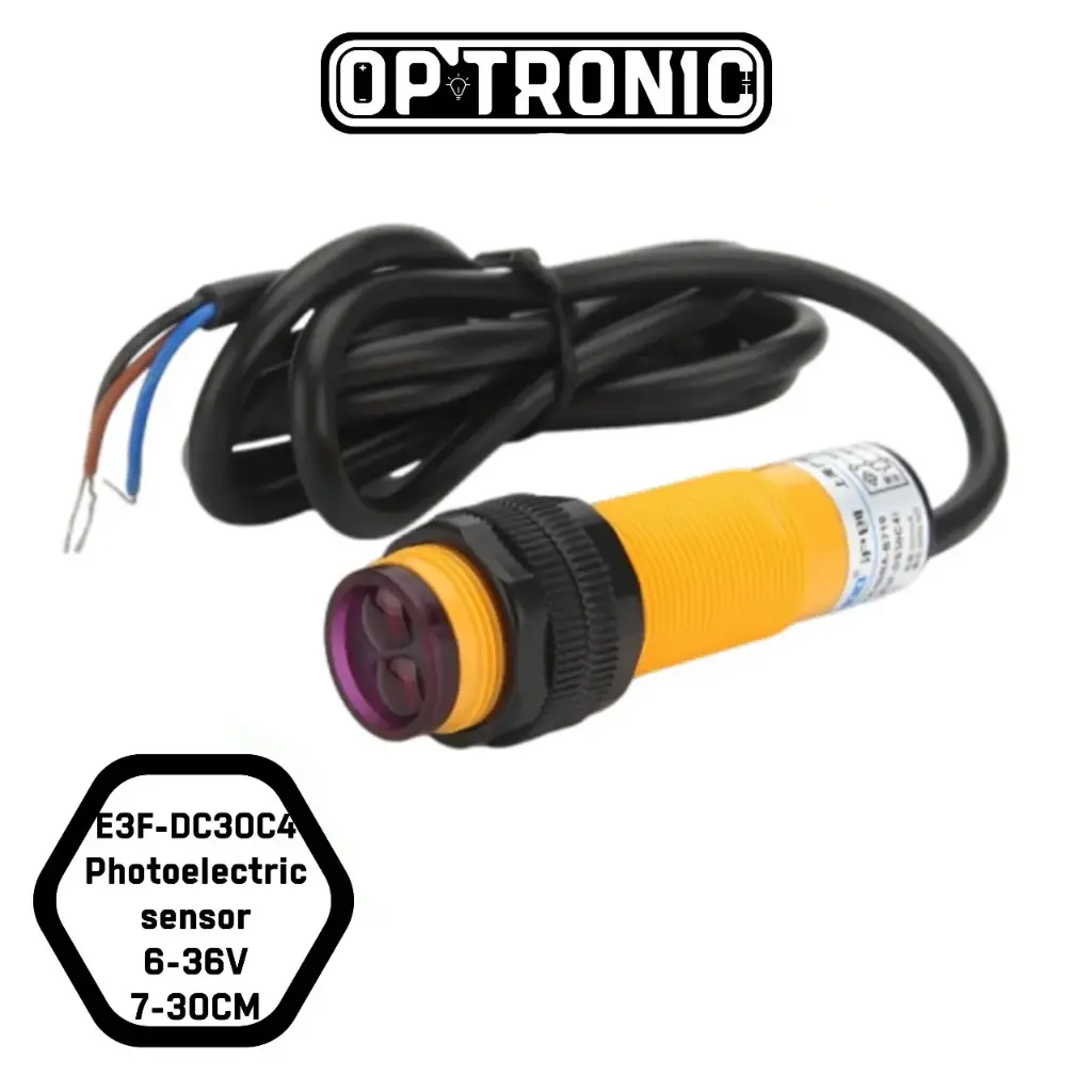 E3F-DS30C4 NPN Infrared Photoelectric Sensor 30Cm, 6-36Vdc