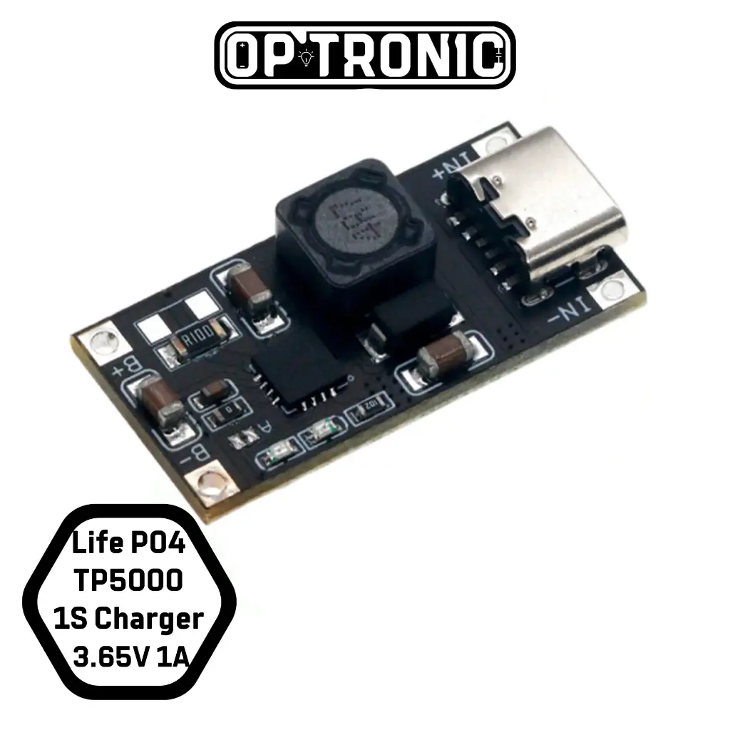Lifepo4 Charger 1S  3.65V  1A Type-C - TP5000