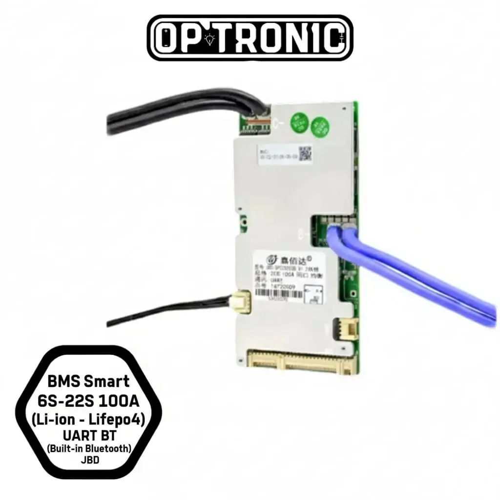 BMS Smart 6S-22S  100A (LiFePO4 - Li-ion) - UART BT (Built-in Bluetooth) JBD