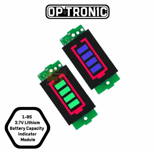 1-8S Lithium 3.7V battery capacity indicator module