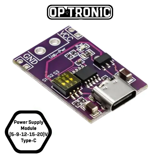 Power Supply Change Module -- Type-C to (5V-9V-12V-15V-20V)