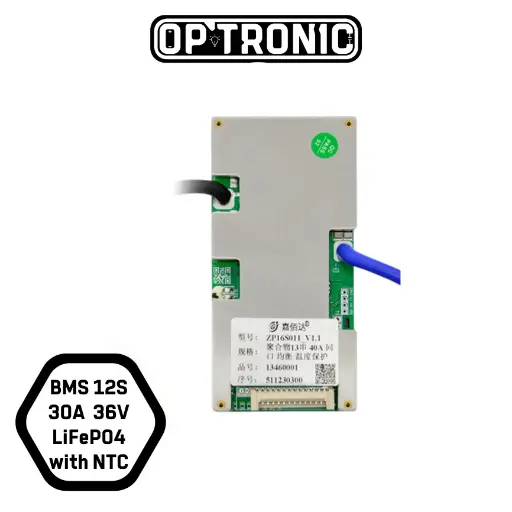 BMS 12S  30A  36V LiFePO4 with NTC - JBD