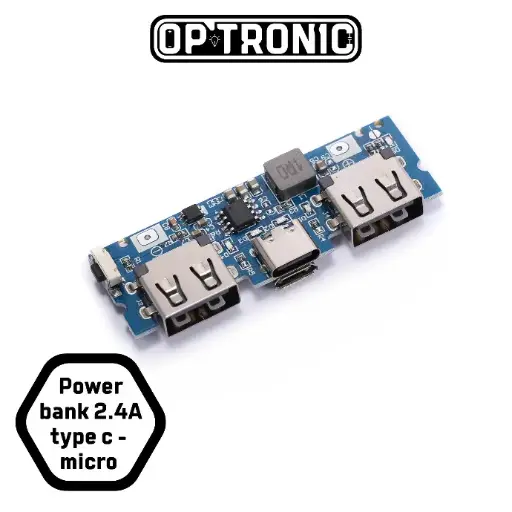 Dual USB 5V 2.4A Micro/Type-C USB Mobile Power Bank 18650 Charging Module