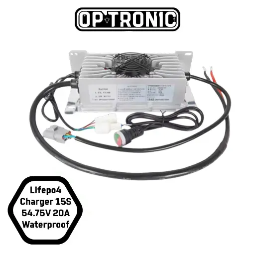 Lifepo4 Charger 15S 54.75V 20A Waterproof Metal casing High Quality