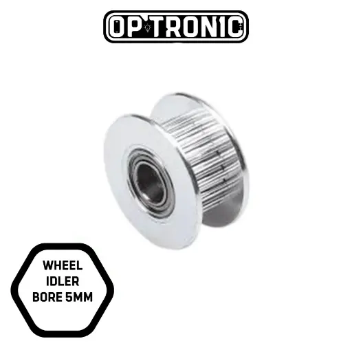 WHEEL IDLER BORE 5MM FOR BELT 6MM
