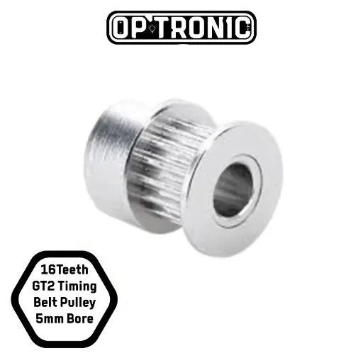16Teeth GT2 Timing Belt Pulley, 6mm Width, 5mm Bore