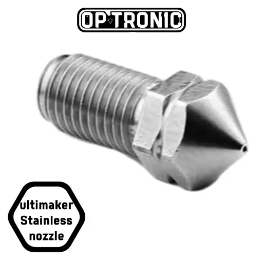 Ultimaker MK8 Stainless  Nozzle –M6 Thread, 1.75mm/0.2mm