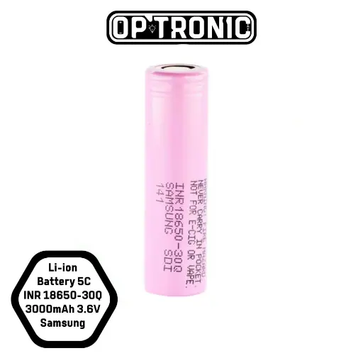 LI-ion battery INR 18650-30Q 4.2/ 3.7V 3000mAh 5C Samsung