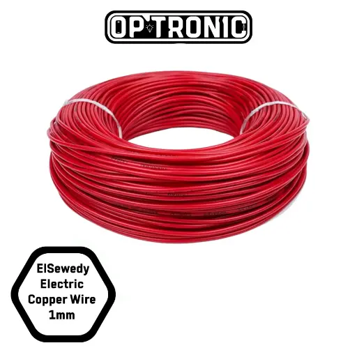El Sewedy Electric Copper Wire 1mm ( 1Meter) Red